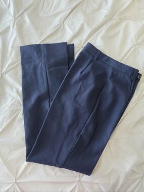 PRADA Navy Trousers IT 42 High Rise Tailored Pants